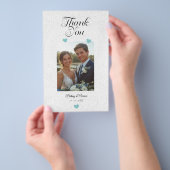 Dank je wel - Trouwkaart Flyer (Hand)