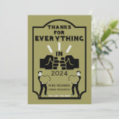 Dank je wel van Human Resources Bedankkaart (Staand voorkant)