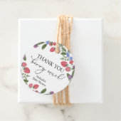 Dank je wel Veel Bes Douche Bedankjes Labels (In situ)