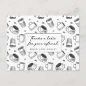 Dank je wel verwijzingsmakelaardij briefkaart (Voorkant)