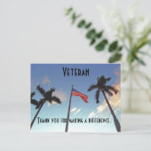 Dank je wel veteraan briefkaart (Staand voorkant)