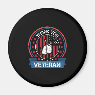 Dank je wel veteraan patriottisch militair eerbe magneet