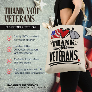 Dank Je Wel Veteranen Boodschappentas Tote Bag