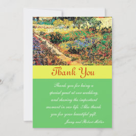 Dank je wel. Vincent van Gogh Bedankkaart