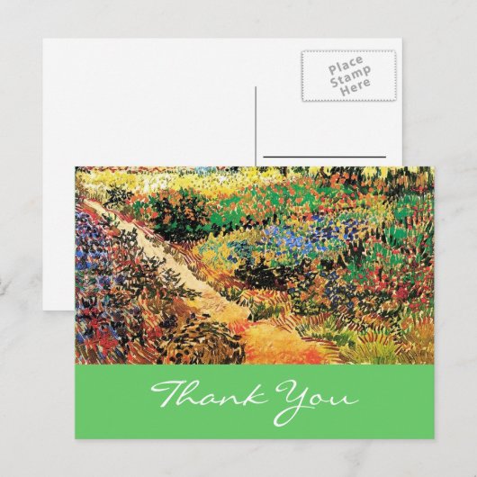 Dank je wel. Vincent van Gogh Briefkaart (Voorkant / Achterkant)