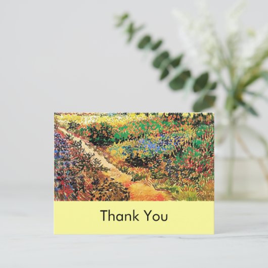 Dank je wel. Vincent van Gogh Briefkaart (Staand voorkant)