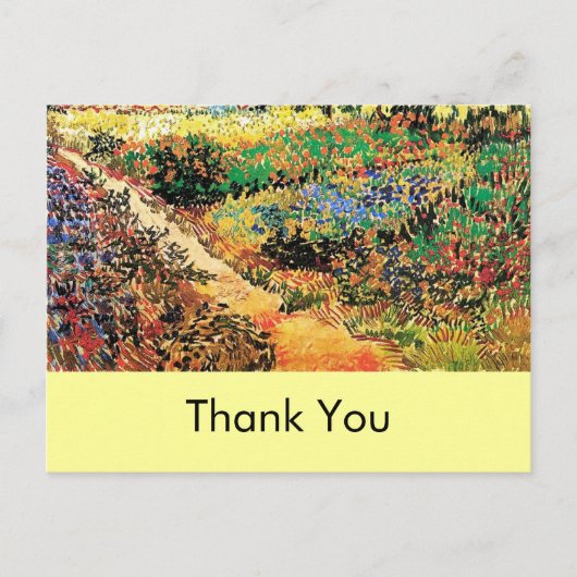 Dank je wel. Vincent van Gogh Briefkaart (Voorkant)