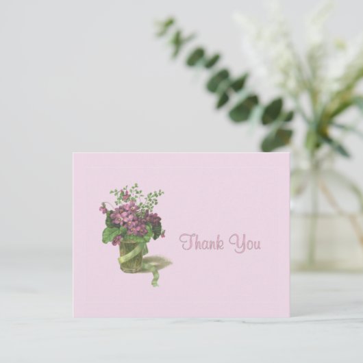 Dank je wel Violets Briefkaart (Staand voorkant)