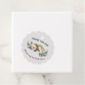 Dank je wel voor Baby Het is koud buiten de winter Bedankjes Labels (In situ)