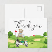 Dank je wel voor de golf kinder baby Teddy beer Briefkaart (Voorkant / Achterkant)