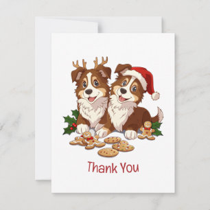 Dank je wel voor de Shetland Sheepdogs Bedankkaart