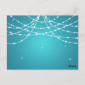 Dank je wel voor de sprankelende string turquoise briefkaart (Achterkant)