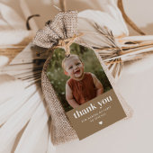 Dank je wel voor de verjaardagsfoto cadeaulabel