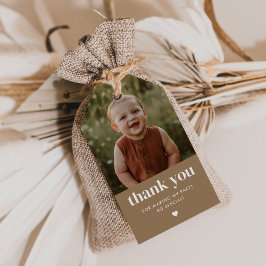 Dank je wel voor de verjaardagsfoto cadeaulabel