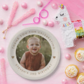 Dank je wel voor de verjaardagsfoto papieren bordje (Feest)