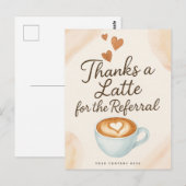 Dank je wel voor de verwijzing  briefkaart (Voorkant / Achterkant)