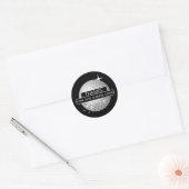 DANK JE WEL Voor Disco Liefdesbal Retro Verjaardag Ronde Sticker (Envelop)