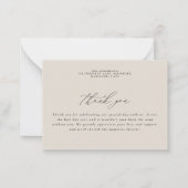 dank je wel voor het budget rustige pampas gras br notitiekaartje (Achterkant)