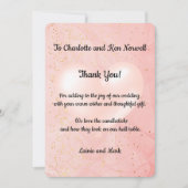 Dank Je Wel Voor het Huwelijkscadeau 2 Bedankkaart (Voorkant)