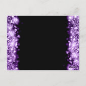 Dank je wel voor het sprankelende licht Paarse Briefkaart (Achterkant)