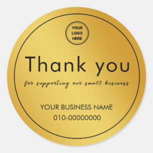 Dank je wel voor het steunen van onze kleine onder ronde sticker