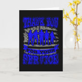 DANK JE WEL VOOR JE DIENST Amerikaans Veteranen Ca Kaart (Gele Bloem)