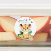 Dank je wel voor je kleine leeuw labels (Aangebracht)