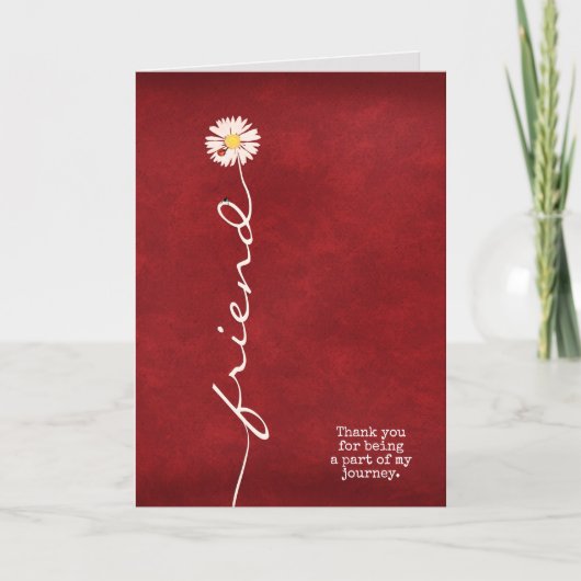 dank je wel voor je vriendschap met ladybugs kaart (Voorkant)