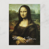 Dank je wel voor Leonardo da Vinci's Mona Lisa Briefkaart (Voorkant)