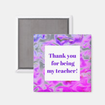 Dank je wel voor leraar Roze Paarse Tie-Dye