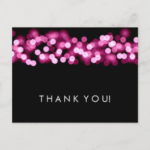 Dank je wel voor Pink Hollywood Glam Briefkaart