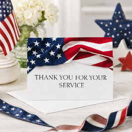 DANK JE WEL voor uw service Amerikaanse Vlag Kaart