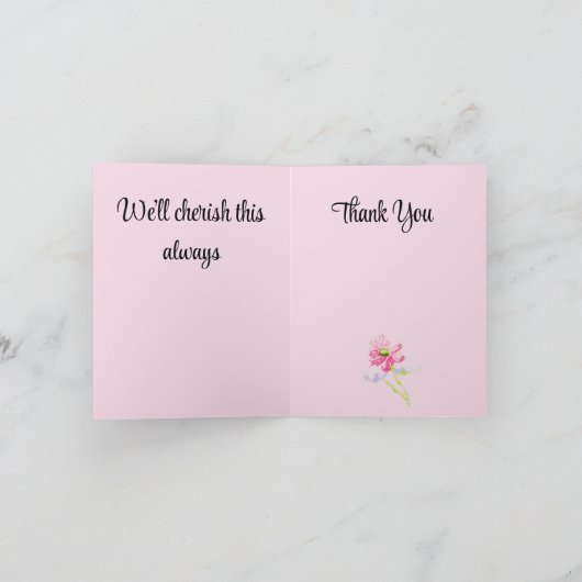 Dank je wel : Waardering Bedankkaart (Binnen)