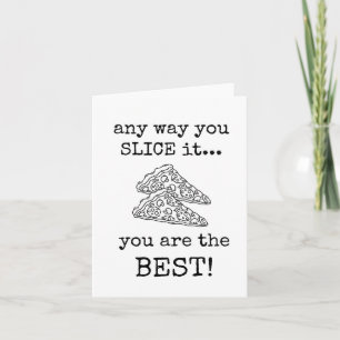 Dank je wel, waardering, je bent de beste kaart