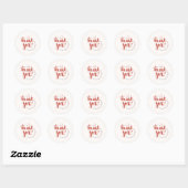 'Dank je wel'-waarderingssticker Ronde Sticker (Vel)