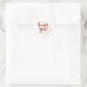 'Dank je wel'-waarderingssticker Ronde Sticker (Tas)
