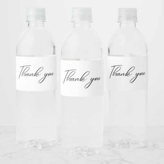 Dank je wel  waterfles etiket (Flessen)