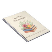 Dank je wel, Waterverf Flowers Notitieboek (Rechterzijde)