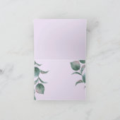 Dank je wel | Waterverf lavendel pioenrozen Bedankkaart (Binnen)