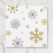 Dank je wel Winter Wonderland Bedankjes Labels (Achterkant)