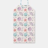 Dank je wel Zeeschelp Verjaardag Minimaal Cadeaulabel (Achterkant)