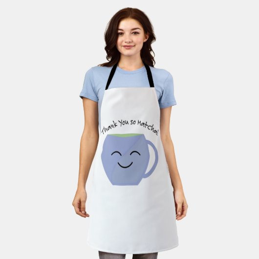 Dank je wel, zo Matcha Schort (Gedragen)