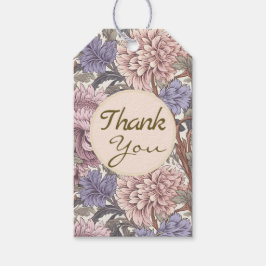 Dank je wel zoete bloementuin Paarse Meisje Cadeaulabel