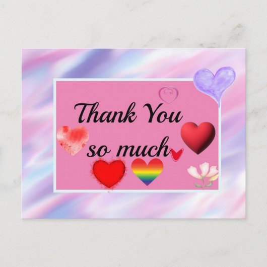 dank je wel zoveel briefkaart (Voorkant)