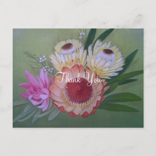 Dank je wel Zuid-Afrikaanse Proteas Briefkaart (Voorkant)