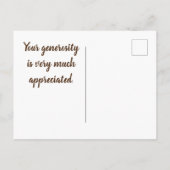 Dank je West Coast Blue Sky Strand Waardering Briefkaart (Achterkant)