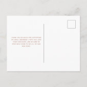 Dank je | White Custom Retail Small Business Briefkaart (Achterkant)