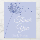 Dank je wijnfles gunsten wijn etiket (Enkel label)