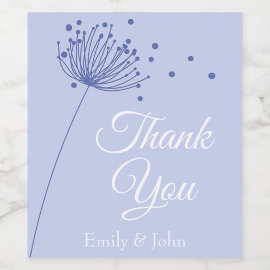 Dank je wijnfles gunsten wijn etiket (Enkel label)