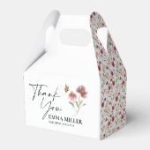 Dank je Wilde Bloem Bruidsfeestje Bedankdoosjes (Voorkant Zijde)